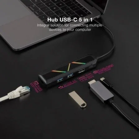 NANOCABLE 10.16.0501, Alambrico, USB 3.2 Gen 1 (3.1 Gen 1) Type-C, 100 W, 10,100,1000 Mbit/s, Negro, 4K Ultra HD NANOCABLE 10.16.0501, Alambrico, USB 3.2 Gen 1 (3.1 Gen 1) Type-C, 100 W, 10,100,1000 Mbit/s, Negro, 4K Ultra HD